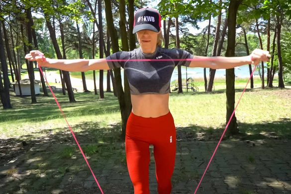 TRENING Z GUMAMI KWB #167 SLIM BODY BANDS