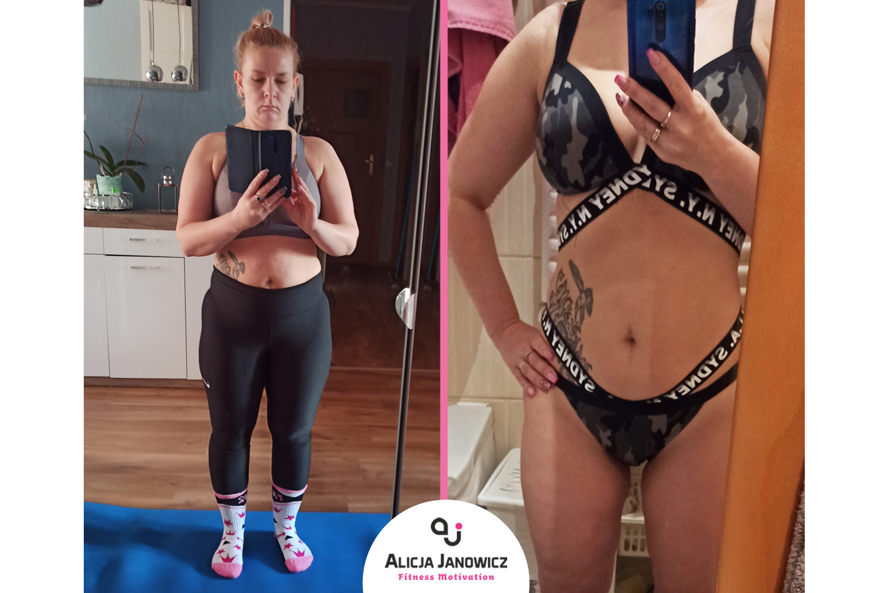 DIETA, TRENING Z GUMAMI – SUKCES EWELINY