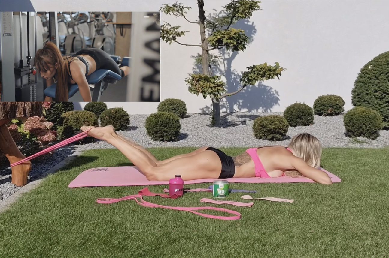 TRENING W BIKINI SIŁOWNIA VS DOM – TRENING Z GUMAMI KWB #266