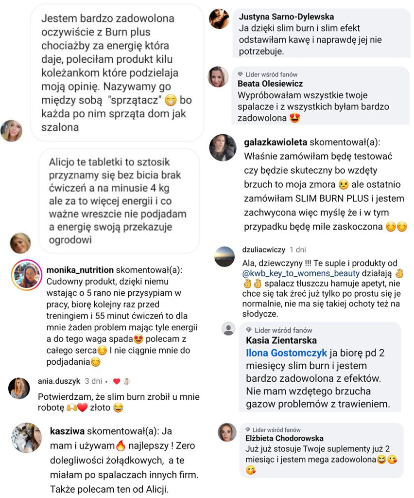 opinie klientek o Slim Burn Plus KWB