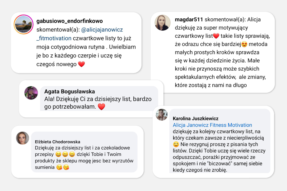 Opinia klientki o newsletterze