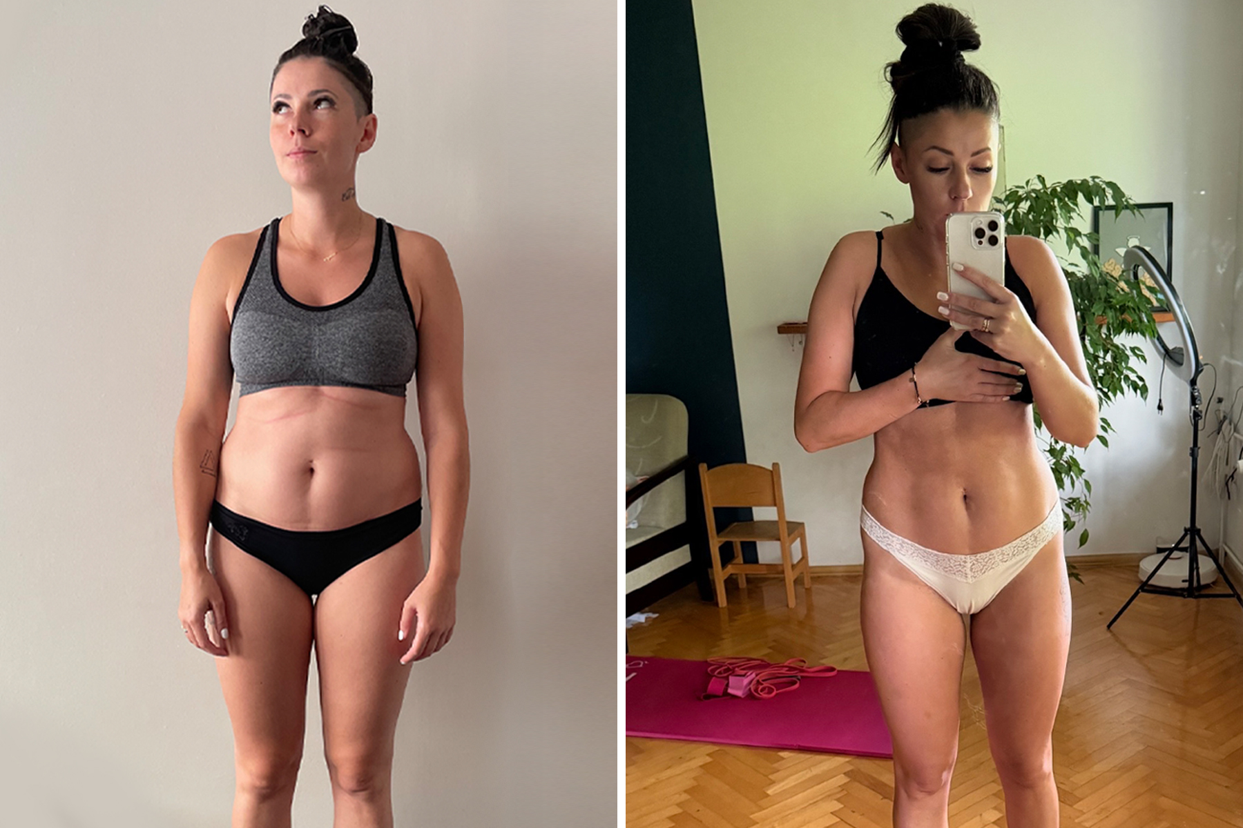 Przemiana klientki przed i po