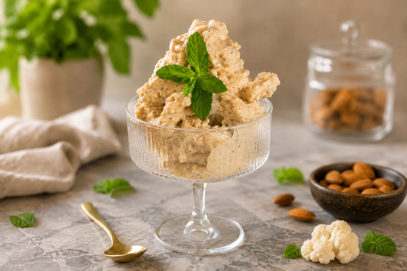 Kawowe lody proteinowe z kalafiora? Ogromna porcja i 20 g białka